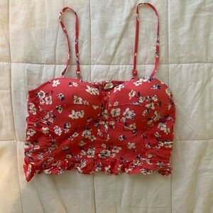 Floral tank crop top